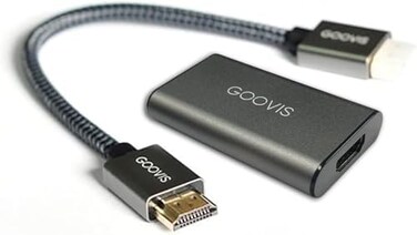 Goovis HDMI to Type-c Adapter Young Head-Mounted Display, HD 4K Converter, USB-c Portable Video Adapter Black.