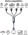 Elebase USB Splitter Y Cable 1FT,1 Male to 4 Female USB-A Expander Hub,Multi USB Port Extender,Extra Multiport Data Charger Split Adapter for Mac MacBook,Car,Xbox One Series X/S,Flash Drive,HDD,Laptop