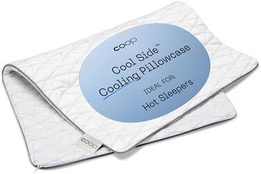 Coop Home Goods The Cool Side Standard Shape Pillow Case, Queen Size Cooling Pillow Cases for Hot Sleepers, Two-Sided Pillow Covers, Cozy SideCool Side, Ultra Soft Lulltra Cool Technology.