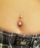 MODRSA Belly Button Ring Surgical Steel Belly Rings for Women Hypoallergenic Belly Button Rings Clicker Belly Button Ring Belly Piercing Silver Rose Gold Pink Black Navel Rings for Women.