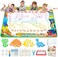 Jasonwell Magic Doodle Mat 152 X 102cm Water Mat Large Drawing Tablet Magic Kit Water Drawing Paint Develop Smart Drawing Toys for 3 4 5 6 7 8 Years Old Child.