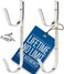 ProTuff Products Never Rust Pool Pole Hangers - 2 Heavy Duty Double Hooks w/Unlimited Free Replacements - Ideal Pool Fence Hooks for Pool Equipment, Brush, Vacuum Hose, SkimmerGarden Tool Organizer.