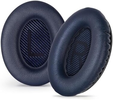 Aurivor Replacement Ear-Pads Cushions for Bose QuietComfort-35 (QC-35and QuietComfort-35 II (QC-35 II/QC 35IIHeadphones, Premium Ear Covers with Noise Isolation Foam, Added Thickness.