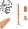 NOOR Wood Wicks for Candles Making - 50 Pieces Smokeless Wooden Wicks with Booster. Crackling Wood Wick with Metal Clips for Candle Making and DIY Candle Craft.
