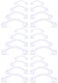 SCERRING 16 Gauge Clear Acrylic Bioflex Curved Barbell Eyebrow Belly Lip Tragus Ring Conch Piercing Jewelry Retainers 6-12mm 12-24PCS.