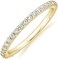 PAVOI 14K Gold Plated Cubic Zirconia Diamond Stackable Eternity Bands for Women.