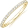 PAVOI 14K Gold Plated Cubic Zirconia Diamond Stackable Eternity Bands for Women.
