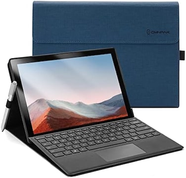 Omnpak Microsoft Surface Pro 7 Case - Protective Case for 12. 3 Inch Surface Pro 7 Plus, Compatible with Type Cover Keyboard.