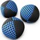 speevers Juggling Balls for Beginners and Professionals Set of 3, 14 Colors Available, 2 Layers of Net and Carry Case, Xballs Juggling Balls (Black - Blue, 4. 2 oz.