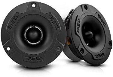 مكبر صوت DS18 PRO-TWX1 المصنوع من الألومنيوم فائق القوة 1 بوصة، 240 واط كحد أقصى، 4 أوم، كروس أوفر مدمج - مكبرات الصوت الاحترافية هي الأفضل في سوق الصوت الاحترافي (مكبران صوت متضمنان).