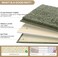 HOMEIDEAS 3 Pieces Bathroom Rugs, Ultra Soft Non Slip Absorbent Chenille Toilet Bath Mat Set (Sage Green.