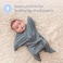 SleepingBaby Zipadee-Zip Transition Swaddle with Zipper, Polyester, Spandex - Roomy Baby Wearable Blanket for Easy Diaper Changes - Classic Grey, Small (4-8 Month- 2 Pack.