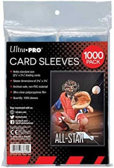 Ultra Pro - Penny Sleeves Clear Card Sleeves for Standard Trading Cards, Polypropylene (PP(1000.