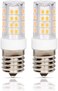 Simba Lighting LED E17 Microwave Appliance Light Bulb (2 Pack4W T8 40W Incandescent Replacement for Under Hood, Stove Top, Range, 120V, Intermediate Screw Base, Non-Dimmable, 3000K Soft White.