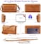 nuoku Womens RFID Wallet Purse Wristlet Crossbody Clutch with Zip Around 2 Strap.