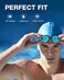 ZIONOR Swimming Goggles, 2 Packs G1 Polarized Swim Goggles UV Protection Watertight Anti-fog Adjustable Strap for Adult Men and Women (BlackBlueWhiteGold.