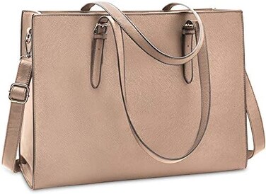 NUBILY Laptop Bag for Women Waterproof Lightweight Leather 15. 6 Inch Computer Tote Bag.