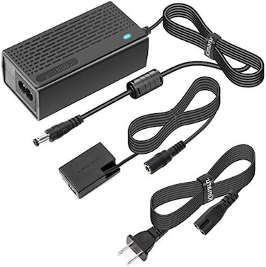 مجموعة محول طاقة التيار المتردد Kimaru ACK-E18 DR-E18 DC Coupler LP-E17 Dummy Battery AC لكاميرات Canon EOS Rebel SL2 SL3 T6i T6S T7i T8i 200D 200D II 250D 750D 760D 800D 77D 8000D Kiss X8i X9i X10.
