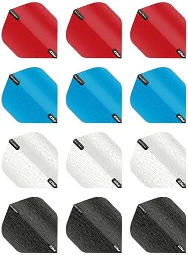 RED DRAGON Hardcore Selection Pack Extra Dicke Standard Dart Flights, checkout card.