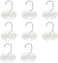AUEAR, 8 Pack 360 Degree Rotating Scarf Hanger 20 Hooks Twirl Plastic Ties for Women Men Home Bedroom Supplies (White.