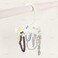 AUEAR, 8 Pack 360 Degree Rotating Scarf Hanger 20 Hooks Twirl Plastic Ties for Women Men Home Bedroom Supplies (White.