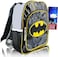 BATMAN Batman Backpack for Preschool Toddlers ~ Deluxe 12" Mini Backpack for Boys Kids (Batman School Supplies Bundle.