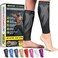 BLITZU Calf Compression Sleeve for MenWomen Footless Compression Socks Support Runners Leg Sleeve Shin Splints Pain Relief.
