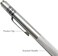 NEPAK 4 Pack Metal Scribe Tool,Tungsten Carbide Scriber Pen with Magnet, for Machinist,Engraving,Welding(with 24 Marking Tips.