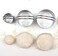 HULISEN Biscuit Cutter Set (3 Pieces/Set, Stainless Steel Round Cookies Cutter with Handle, Professional Baking Dough Tools (Round.
