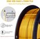 ZIRO PLA Silk Filament 1. 75mm,3D Printer Filament PLA Silky Series 1. 75mm 1KG(2. 2lbs,Gold.