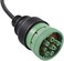 كابل محول MasTrack J1939 ذو 9 دبابيس إلى OBD2، كابل توصيل قدم واحد للشاحنات والسيارات.