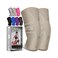 BLITZU Knee Brace for WomenMen, 2 Pack Compression Knee Brace, Knee Support Sleeve for Pain Relief, Running, Workout, Sports, Knee Braces for ACL, Meniscus Tear, Arthritis and Injury Recovery Beige L.