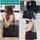 KTMOUW Women Laptop Bag Leather Work Tote 15. 6 Inch Laptop Computer Bag Business Shoulder Messenger Bag.