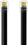 NECABLES 2Pack RJ12 Cable 6ft Phone Cord RJ12 6P6C Male to Male Straight Wired for Both Data and Voice Use Black - 6 Feet.