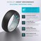 ThunderFit Men Breathable Air Grooves Silicone Wedding Rings, Rubber Engagement Bands 7. 8mm Wide 1. 8mm Thick - 1/2/3/4/6/7 Variety Multipack.
