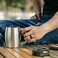 ThunderFit Men Breathable Air Grooves Silicone Wedding Rings, Rubber Engagement Bands 7. 8mm Wide 1. 8mm Thick - 1/2/3/4/6/7 Variety Multipack.