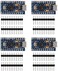 لوحة وحدة AITRIP Pro Micro ATmega32U4 5V/16MHz مع موصل دبابيس من صفين لأردوينو ليوناردو بديل ATmega328 Pro Mini (4 Pack).