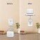 Delidigi 3 Pack ABS Wall Mount Compatible with Nest WiFi Router- AC2200 Bracket Holder Shelf for Nest WiFi Point [Built-in Cable Management](3 Pack, White.