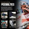 Havoc Racing Magnetic Frameless Goggles - For Motocross, Dirt Biking, Snowboarding, ATV,UTV - UV Blocking Anti-Fog Goggles.