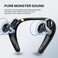Monster Boomerang Neckband Bluetooth Speaker, Neck Wireless Wearable Speaker with 12H Playtime, True 3D Stereo Sound, Portable Soundwear, IPX7 Waterproof, for Home Sport Outdoor.