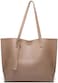Dreubea Women's Soft Faux Leather Tote Shoulder Bag from Dreubea, Big Capacity Tassel Handbag.
