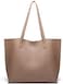 Dreubea Women's Soft Faux Leather Tote Shoulder Bag from Dreubea, Big Capacity Tassel Handbag.