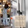 FresherAcc Fridge Freezer Refrigerator Cabinet Lock Latch, (2 PacksAdjustable French Door Guard for Toddlers Children Kids Special Needs, No Drill No Screw No Adhesive (2 Packs Black.