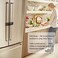 FresherAcc Fridge Freezer Refrigerator Cabinet Lock Latch, (2 PacksAdjustable French Door Guard for Toddlers Children Kids Special Needs, No Drill No Screw No Adhesive (2 Packs Black.