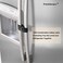 FresherAcc Fridge Freezer Refrigerator Cabinet Lock Latch, (2 PacksAdjustable French Door Guard for Toddlers Children Kids Special Needs, No Drill No Screw No Adhesive (2 Packs Black.