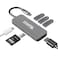 Plugable USB C Hub Multiport Adapter, 7-in-1 Hub Compatible with MacBook Pro, Windows, Chromebook, Dell XPS, Thunderbolt 3 and More (4K HDMI, 3 USB 3. 0, SDmicroSD Card Reader, 87W Charging.