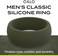 QALO Men's Classic or Q2X Rubber Silicone Ring, Rubber Wedding Band, Breathable, Durable Rubber Wedding Ring for Men, 8. 5mm Wide 2. 5mm Thick, Multi Colors.