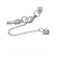 TGLS Women European Charm Bracelet Stainless Steel 7" Snake Chain Bracelet Fits Charms Bead.