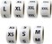 FuraHa 3500 PCS Clothing Size Stickers Labels 7/8" Round Self Adhesive Size Stickers for Clothing T Shirts Retail, 7 Sizes (XS, S, M, L, XL, XXL, XXXL.