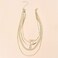 Chargances Gold Snake Bone Chain Necklace for Women Iced Out Lock Toggle Chain Choker Necklace Ladies Boho Jewelry Punk Cuban Link Chain.